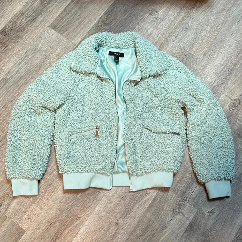 Forever 21 Faux Sherpa Jacket - Picture 1 of 7